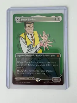 MTG: Marvel's Spider-Man - Peter Parker (0232) Borderless Foil - Image 1