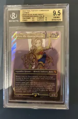 celes rune knight Mtg Borderless Surge Foil BGS Beckett 9.5 German - Image 1