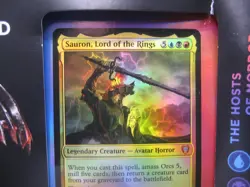 MAGIC THE GATHERING LORD OF THE RINGS HOSTS OF MORDOR COMMANDER DECK c - Image 2