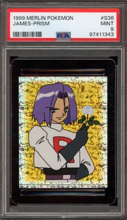 Pokemon James Merlin Prism #S36 PSA 9 Mint - Image 1