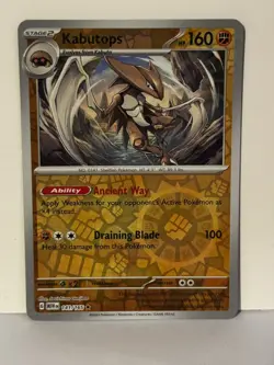 Kabutops Reverse Holo 141/165 SV: Scarlet & Violet 151 NM Pokemon Fast Ship - Image 1