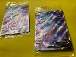 Lot of 2 SEALED Mewtwo V SWSH229 Black Star Promo Full Art Holo Pokemon GO TCG - Image 1