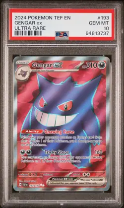 Gengar ex Ultra Rare 193/162 Temporal Forces PSA 10 - Image 1