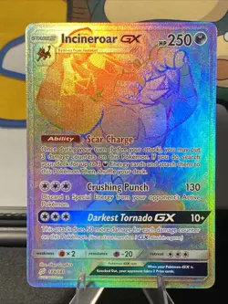 Incineroar GX (Secret) Rainbow Rare 188/181 Pokemon TCG Sm-Team Up Full Art Holo - Image 2