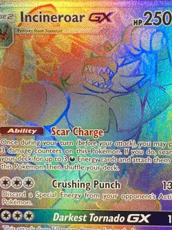 Incineroar GX (Secret) Rainbow Rare 188/181 Pokemon TCG Sm-Team Up Full Art Holo - Image 3