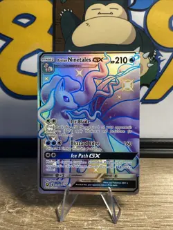 Pokemon TCG Alolan Ninetales GX SV53/SV94 NM Hidden Fates Shiny Vault Full Art - Image 4