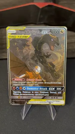 Aang & Rayquaza Tag Team GX! Avatar X POKEMON Custom Cards! - Image 1
