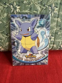 Wartortle #08 Topps TV Animation Black Logo Pokemon Card MP - Image 1
