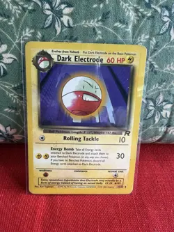 Pokemon DARK ELECTRODE Card 34/82 Uncommon MP Team Rocket Unlimited Regular WOTC - Image 1