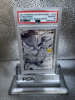 PSA 10 Reshiram Celebrations 113/114 Classic Collection FA Holo Pokemon Card TCG - Image 1