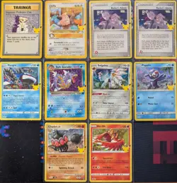 Pokemon Card Lot 25th Anniversary= 10 cards (Holos) - Image 1