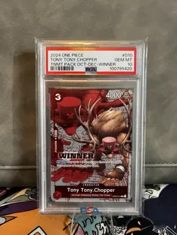 One Piece Card Game OP04-010 TONY TONY CHOPPER WINNER - PSA 10 - Image 1