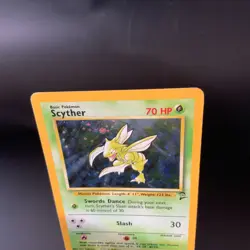 Scyther Base Set 2 Holo 17/130 Unlimited TCG Vintage Pokemon Card 1999 - Image 2