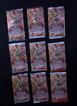 Yugioh Legendary Duelists Soulburning Volcano Lite Edition ×9 Sealed Card Packs - Image 1