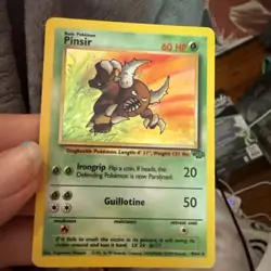 Pokemon TCG Pinsir Jungle Holo Rare Card 9/64 Unlimited Vintage WOTC Lp/Vlp - Image 1