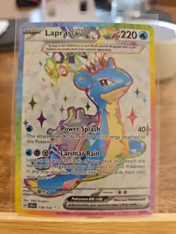 Pokemon TCG Lapras EX 158/142 Stellar Crown Ultra Rare Holo Card - Image 1