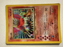 Ho-Oh Holo 7/64 - Neo Revelation - 2000 - German - Pokemon Card - Lightly Played - Image 3