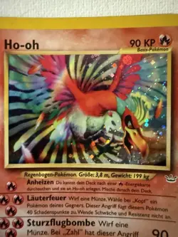Ho-Oh Holo 7/64 - Neo Revelation - 2000 - German - Pokemon Card - Lightly Played - Image 4