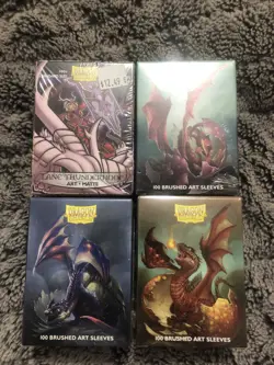 DRAGON SHIELD Sparky baby dragon 100 CARD SLEEVES DECK PROTECTORS Kit Of 4 - Image 1