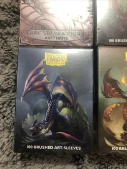 DRAGON SHIELD Sparky baby dragon 100 CARD SLEEVES DECK PROTECTORS Kit Of 4 - Image 2