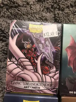 DRAGON SHIELD Sparky baby dragon 100 CARD SLEEVES DECK PROTECTORS Kit Of 4 - Image 5