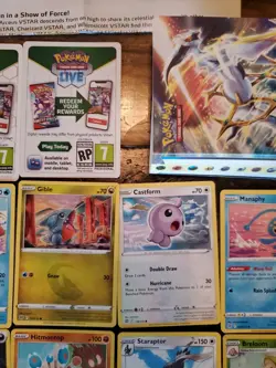 Pokemon Brilliant Stars Card Lot, Storage Book, And Checklist - Image 3
