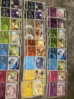 Pokemon Chinese Gem Pack 2 / Eeveelutions Lot -Eevee & Evol. + Stamped & V Cards - Image 3