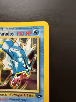 Misty’s Gyarados 13/132 Holo Rare Gym Challenge Pokemon Card HP - Image 3