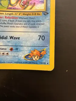 Misty’s Gyarados 13/132 Holo Rare Gym Challenge Pokemon Card HP - Image 4
