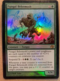MTG 1x FOIL Fungal Behemoth Planar Chaos Modern Magic the Gathering Card x1 LP - Image 1