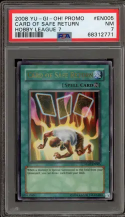 Yu-Gi-Oh! Card of Safe Return Hobby League 7 Promo HL07-EN005 PSA 7 - Image 1