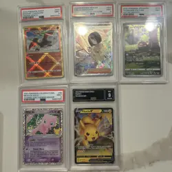 📦 Pokemon PSA 9 Graded Card Lot 5 cards and GMA 9 pikachu - Image 1