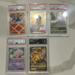 📦 Pokemon PSA 9 Graded Card Lot 5 cards and GMA 9 pikachu - Image 2