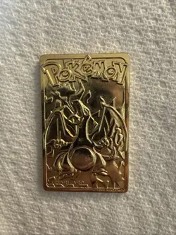 1999 Burger King Pokemon Charizard Nintendo 23K Gold Plated Trading Card - Image 1