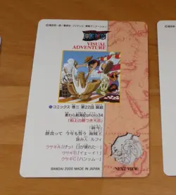 ONE PIECE VISUAL ADVENTURE CARDDASS CARD REG CARTE 48 MADE IN JAPAN 2000 NM - Image 2