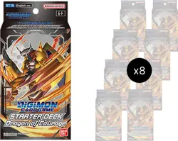 Digimon Card Game Starter Deck Dragon of Courage Display Box (8 Decks) - Image 1