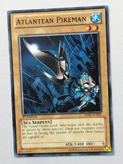 Atlantean Pikeman Yugioh Card Common SDRE-EN005 - 1st Edition - Image 1