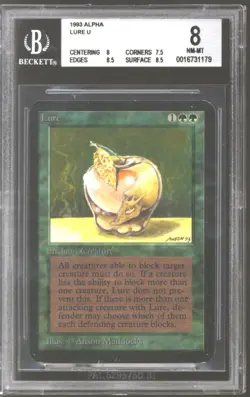 Magic MTG Alpha Lure BGS 8 (8, 7.5, 8.5, 8.5) NEAR MINT NM - Image 1
