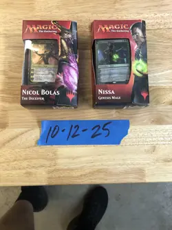 Magic The Gathering- Hour of Devastation Planeswalker Nicol Bolas & Nissa MTG - Image 1