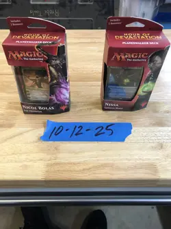 Magic The Gathering- Hour of Devastation Planeswalker Nicol Bolas & Nissa MTG - Image 2