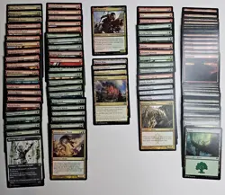 Tuya Bearclaw Custom Pauper Commander Deck Magic MTG Ready To Play Green Red - Image 1