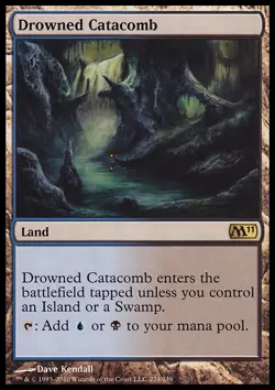 MTG Magic the Gathering Drowned Catacomb (224/255) Magic 2011 LP - Image 1