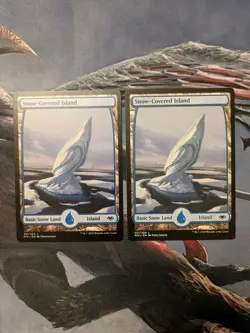 MTG Snow Covered Island (X2) - MH1 - Mint - Image 1