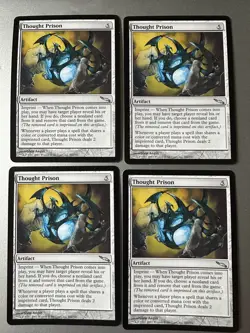 4x Thought Prison (NM) Mirrodin Uncommon MRD Magic the Gathering MTG Playset - Image 1