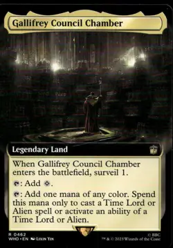 Gallifrey Council Chamber Extended Art Mtg Dr. Who NM 462 Magic Gathering X1 - Image 1