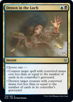 1 x Drown in the Loch - Throne of Eldraine - NM-Mint - MTG - Image 1