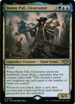 MTG Bonny Pall, Clearcutter Normal NM Outlaws of Thunder Junction OTJ Magic 196 - Image 1