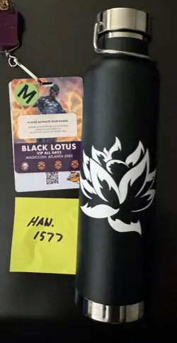 Magic MTG MagicCon Atlanta 2025 Black Lotus VIP 25 oz. Stainless Water Bottle - Image 1