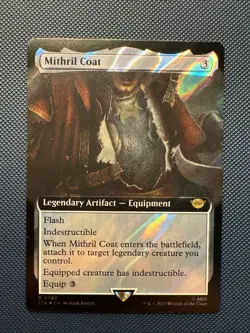 MTG Mithril Coat (Extended Art) - The Lord of the Rings (LTR) NM Surge Foil - Image 1