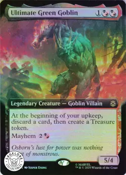 MTG Ultimate Green Goblin (Extended Art) (276) | NM Foil | Spider-Man {SPM} - Image 1